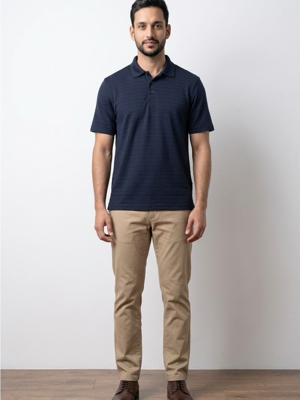 croft & barrow Navy Short-Sleeve Polo